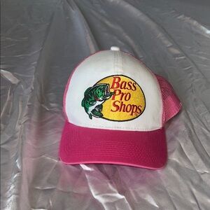 Bass Pro Shops Pink and White Cap